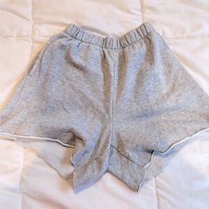 aerie xs gray cotton comfy shorts